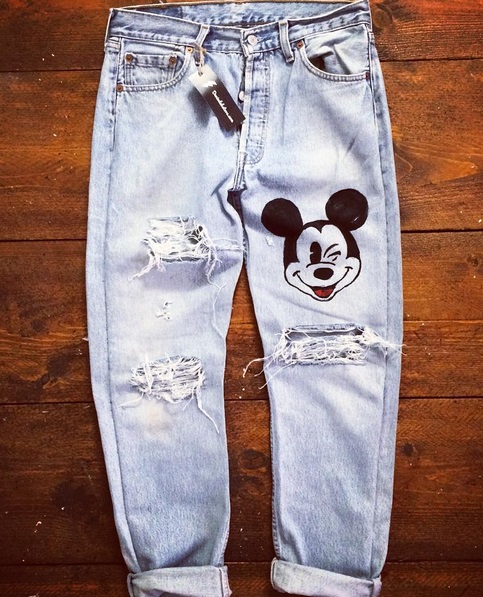 jeans mickey mouse levis