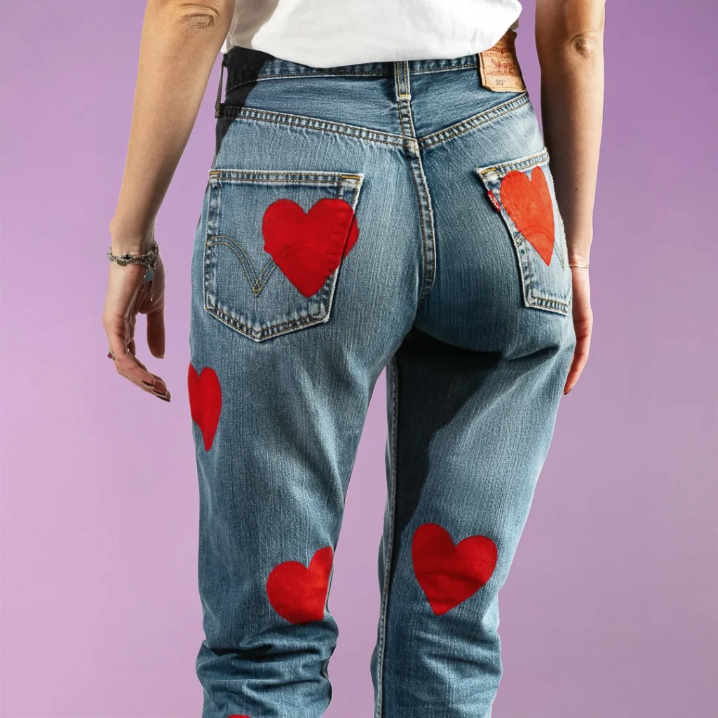 vestibilità levis 501 con cuori