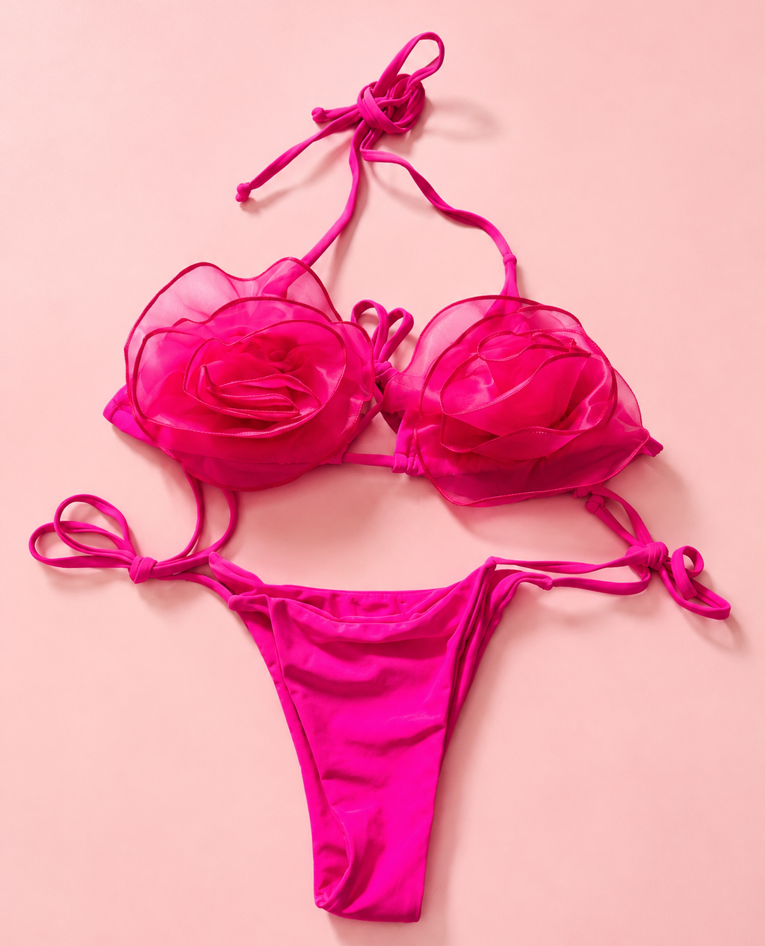 Bikini Chiffon Peony fucsia
